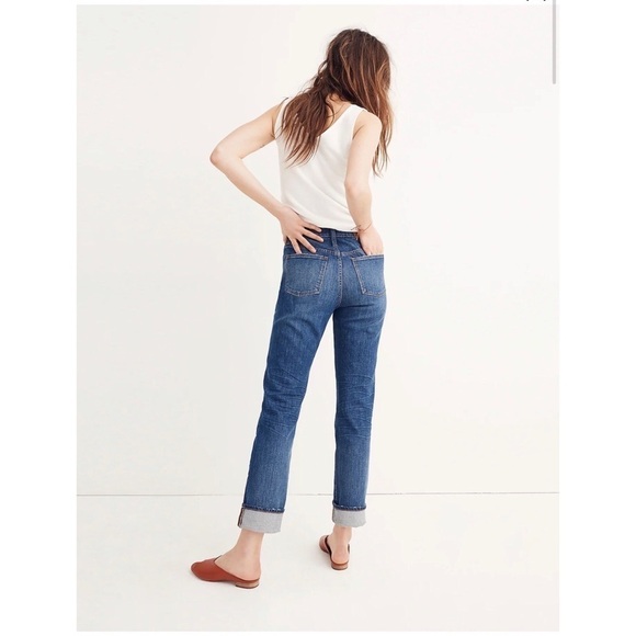 MADEWELL The High Rise Slim Boy Jean Size 32T - Picture 3 of 10